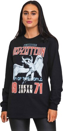 Led Zeppelin T Shirt Japanese Icarus Band Logo Official Black Long Sleeve