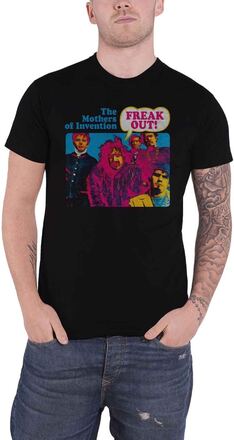 Frank Zappa T Shirt Freak Out Mothers of Invention Logo Official Mens Black