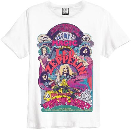 Led Zeppelin: Electric Magic Amplified Vintage White Small T Shirt