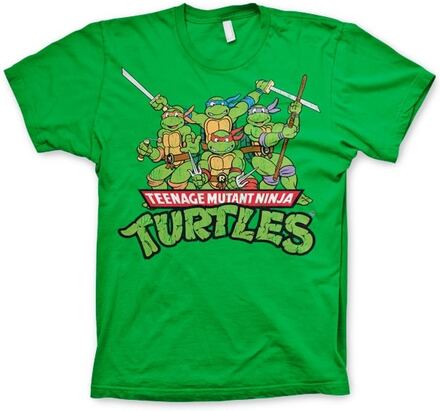 Turtles Distressed Group T-shirt Large