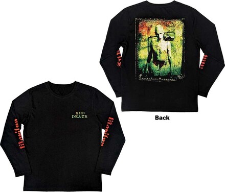 Marilyn Manson Unisex Long Sleeve T-Shirt: Death (Back & Sleeve Print) (X-Large)