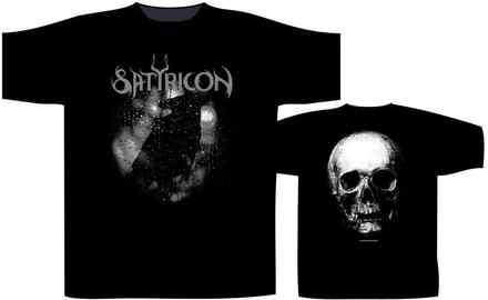 SATYRICON - BLACK CROW AND A TOMBSTONE T-SHIRT (X-LARGE)
