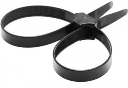 Master Series Black Zip Tie Police Cuffs Handbojor