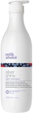 Milk Shake Milk Shake Silver Shine Light Shampoo för att minska gulning för grått och blekt hår 1000ml