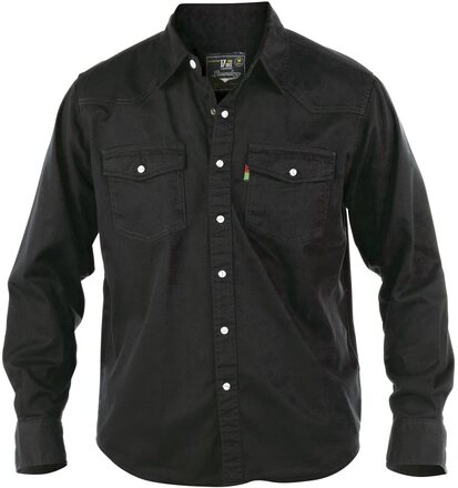 D555 Jeansskjorta i westernstil för män