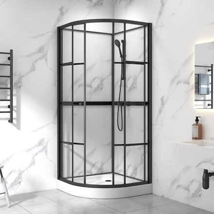 Komplett duschkabin | Rundad | Industriell design