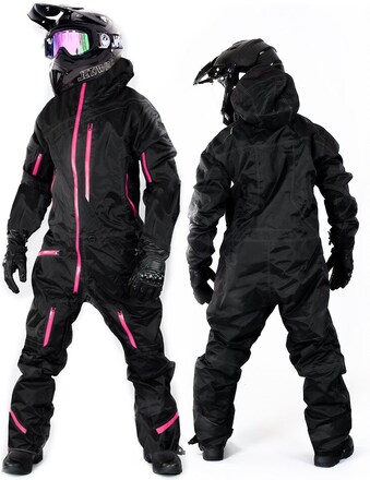 LADY EVOLUTION BASE BLACK PINK OVERALL ATV /SNOWMOBILE ALLVÄDERSSTÄLL DS1