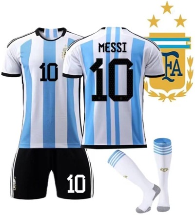 Argentina fotbollströja för barn Messi 10