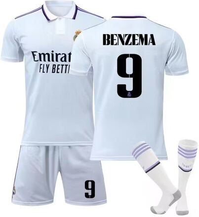 Real madrid fotbollströja för barn Benzema 9