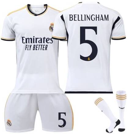 Real madrid kit Home Barnfotbollsdräkt nr 5 Bellingham