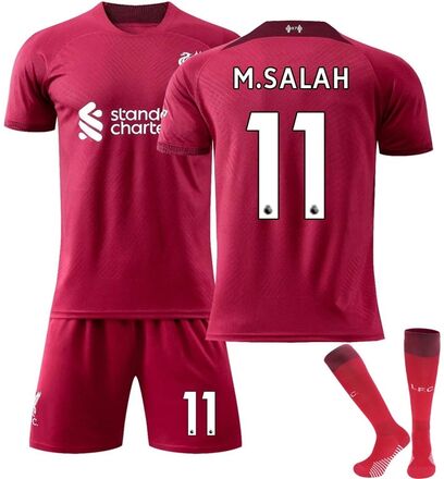Fotbollströja Matchställ Barn Vuxen - M.Salah 11 Liverpool