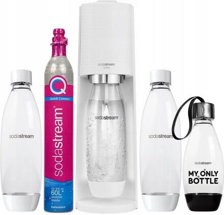 SodaStream Terra White + 3 flaskor