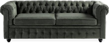 Chesterfield Lyx Bäddsoffa 3-sits