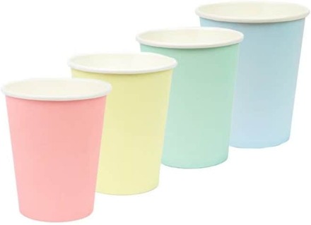 Pappersmuggar Pastell, 8-pack