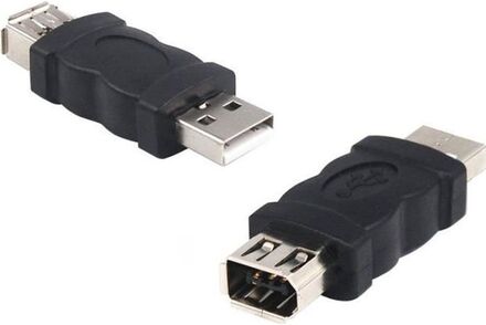 USB-hane till FIREWIRE IEEE1394a MAN-adapter med 6-stifts Firewire-kontakt - för Sony DCR-TRV75E DV