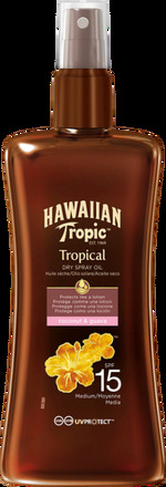 Hawaiian Tropic Hawaiian Protective Dry Spray Oil SPF 15 Coconut & Guava 200ml - Solskydd