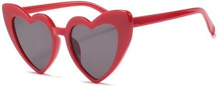 Retro hjärtformade solglasögon dam överdimensionerade UV400
