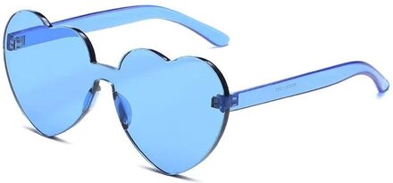 Retro hjärtformade solglasögon dam överdimensionerade UV400