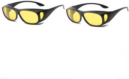 2-pack Glasögon för natt lHD Bilglasögon - För mörkerkörning