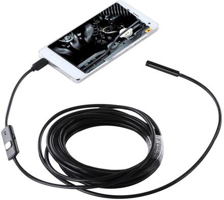 Vattentålig Inspektionskamera 5m Micro-USB för PC & Android - Svart