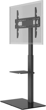 Goobay TV-golvstativ Basic (storlek L) för TV-apparater och bildskärmar mellan 37 och 70 tum (94-178 cm) upp till 40 kg, svängbar