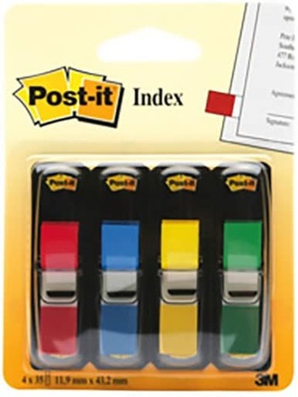 12,5x43mm - Index Skriv blandade färgerbox, 6 pcs