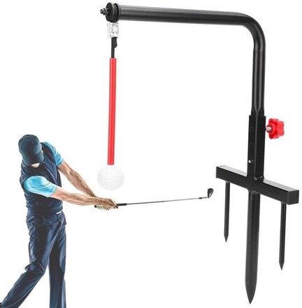 Golf Portable Indoor And Outdoor Swing Trainer(Black)