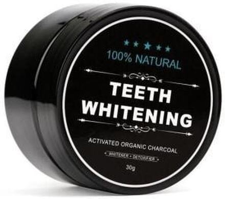 100% Naturlig Tandblekning - Teeth Whitening Charcoal (30 g)