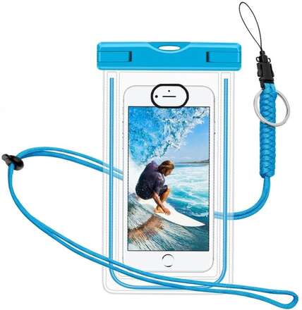 INF Vattentät mobilväska för smartphone - universal - blå