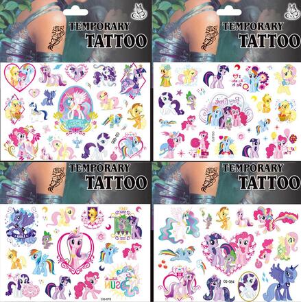 4st My little pony tatueringar Barn tatueringar multifärg