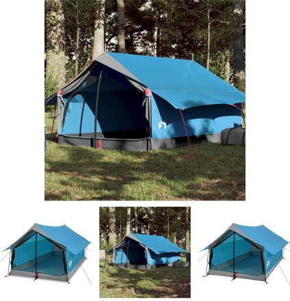The Living Store Campingtält 2 personer blå vattentätt - Tält