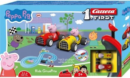 Carrera FIRST Peppa Pig Kids GranPrix, Set med racingfordon och bana, 3 År, Multifärg