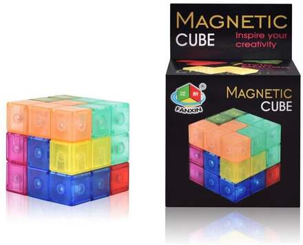 Magnetic Cube, fyrkant, IQ puzzle