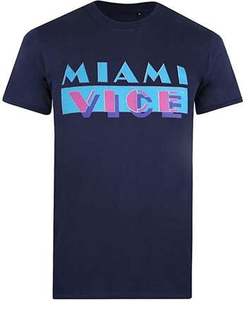 Miami Vice T-shirt med logotyp för män