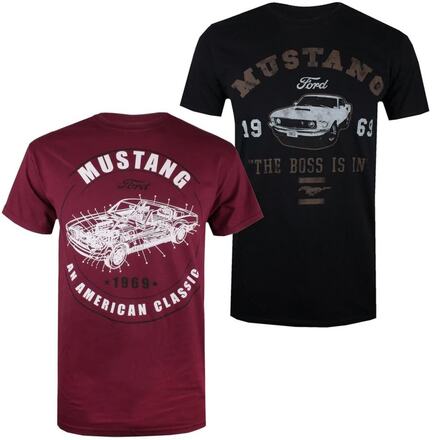 Ford Mustang T-Shirt för män (2 st.)