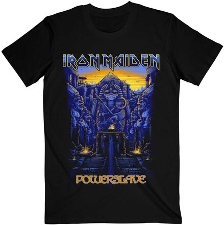 Iron Maiden Unisex vuxen Dark Ink Powerslaves T-Shirt