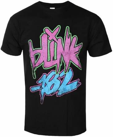 Blink 182 Unisex T-shirt med neonlogotyp för vuxna