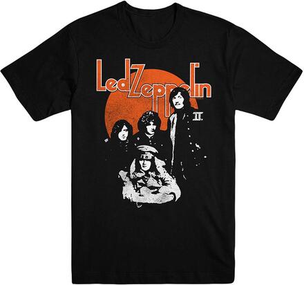 Led Zeppelin Unisex vuxen Orange Circle T-Shirt för vuxna