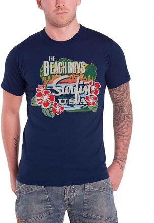The Beach Boys Unisex vuxen Surfin USA tropisk bomulls t-shirt