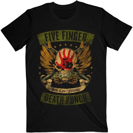 Five Finger Death Punch Unisex vuxen Locked & Loaded t-shirt i bomull