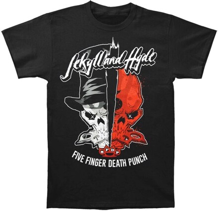Five Finger Death Punch Unisex vuxen Jekyll & Hyde t-shirt i bomull