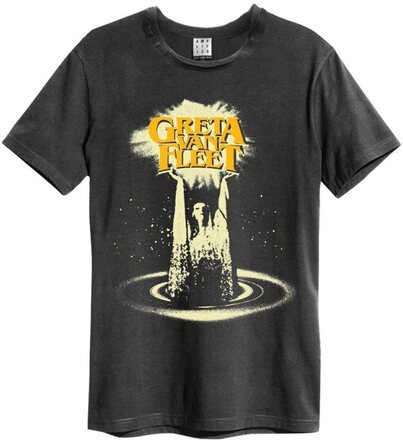 Amplified Unisex vuxen Fleet Hands In Air Greta Van Fleet T-shirt