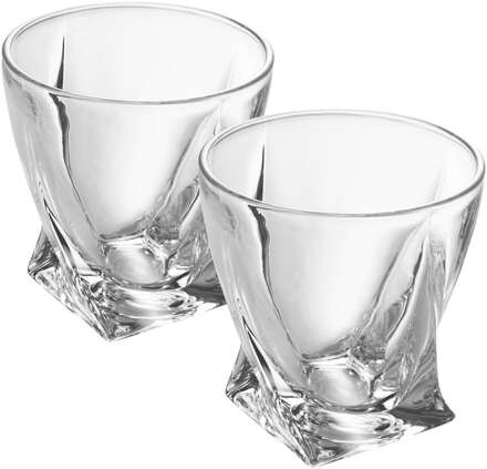 Whiskyglas Set Old Fashioned Whiskey Kristallglas Whiskey Kristallglas Blyfritt perfekt för Scotch, Bourbon, Whisky