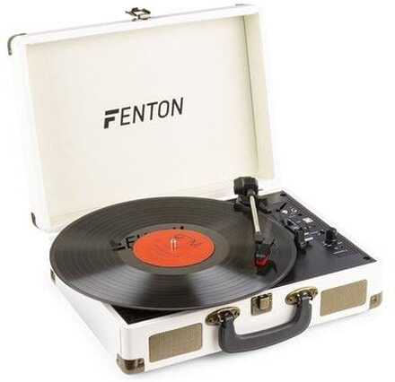 Skivspelare Fenton RP115G retro skivspelare med Bluetooth och USB - Cream Fenton RP115G retro skivspelare med Bluetooth och USB - Cream