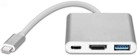 INF USB-C Multiport Adapter till USB, USB-C (USB PD), 4K HDMI kompatibel