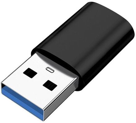 INF USB 3.0 (hane) till USB-C (hona) adapter Svart