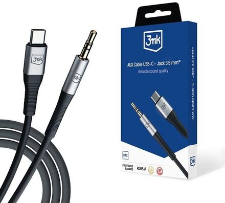 3MK AUX USB-C - Jack 3.5 mm Kabel 1m