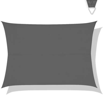 VONROC Solsegel Rektangel – Premium – 400x300cm | Grå