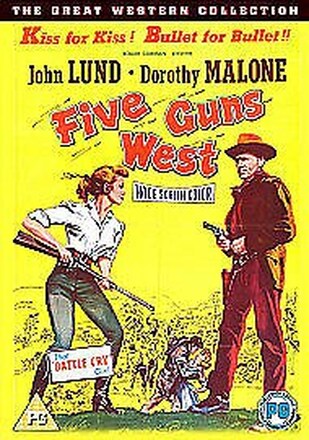 Five Guns West DVD (2016) Mike Connors, Corman (DIR) cert PG Brand New
