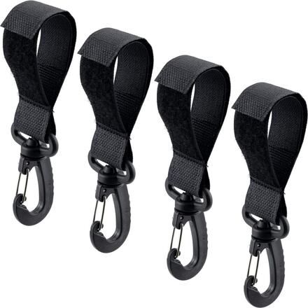 INF 4-pack barnvagnskrokar Barnvagnshängande clips Krok Svart